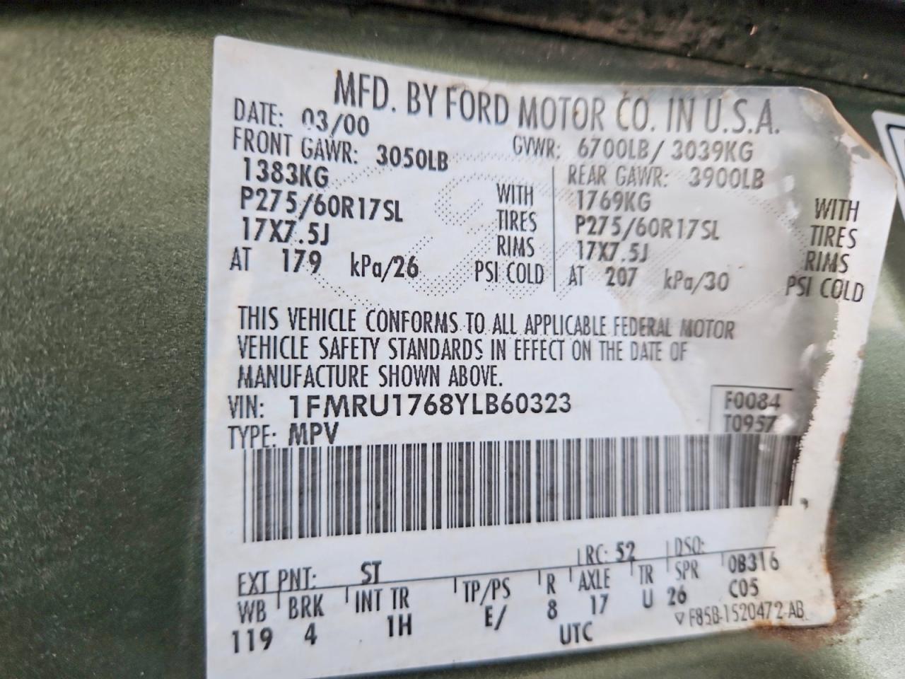 2000 FORD EXPEDITION EDDIE BAUER photo 13