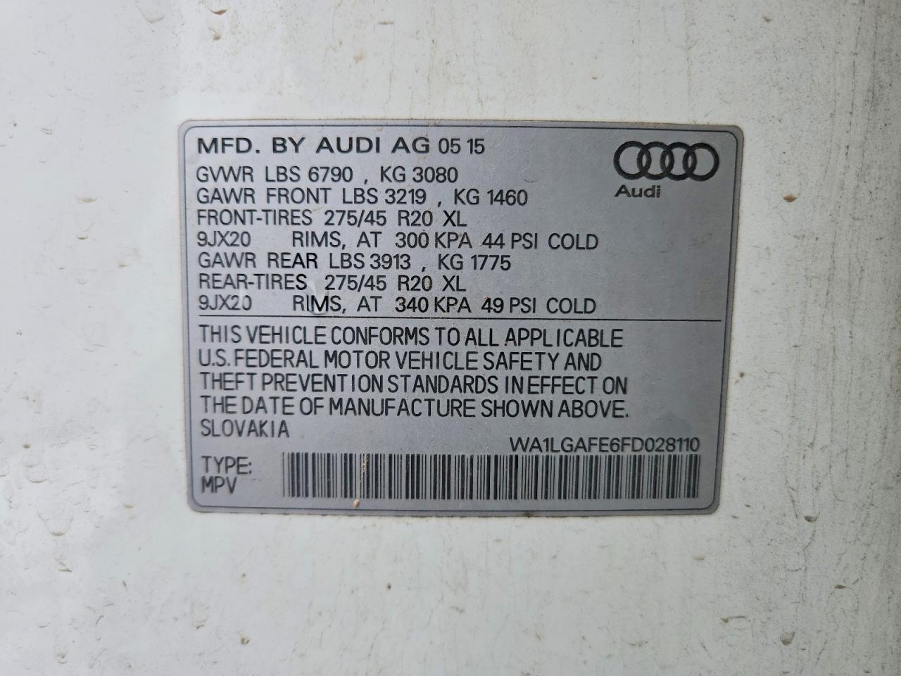 2015 AUDI Q7 PREMIUM PLUS photo 13