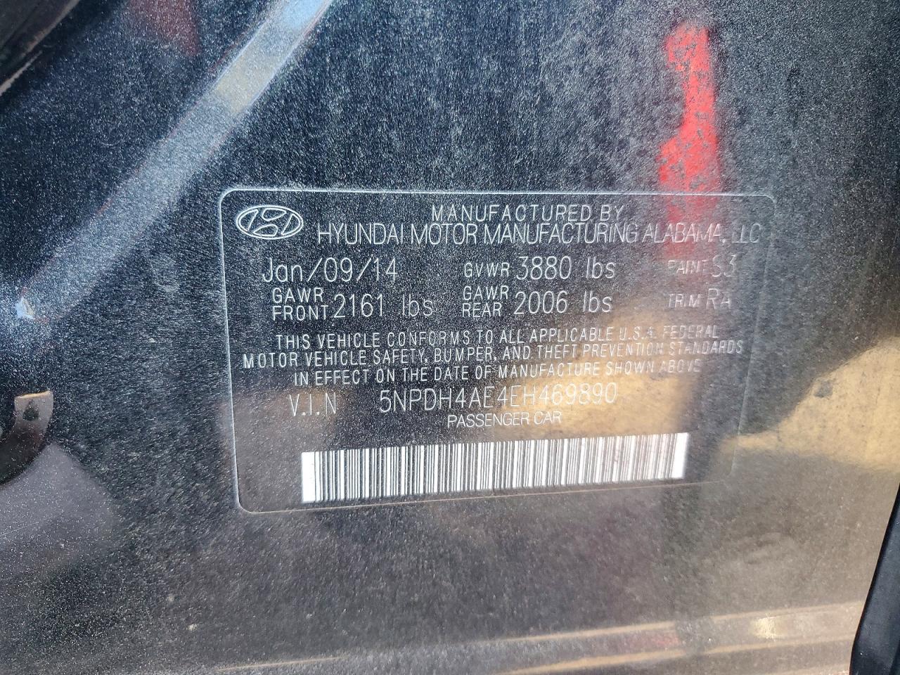 2014 HYUNDAI ELANTRA SE photo 12