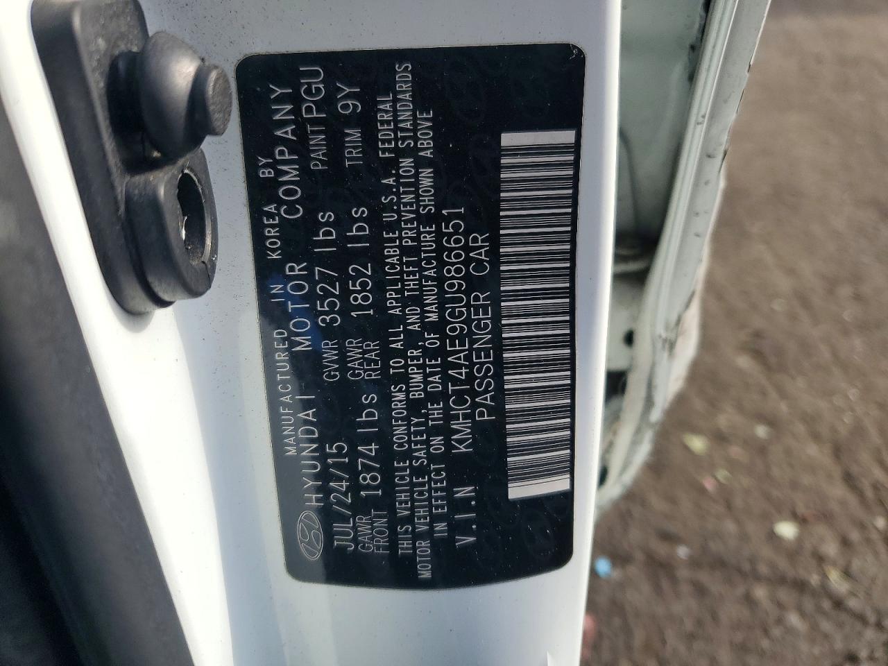 2016 HYUNDAI ACCENT SE photo 12