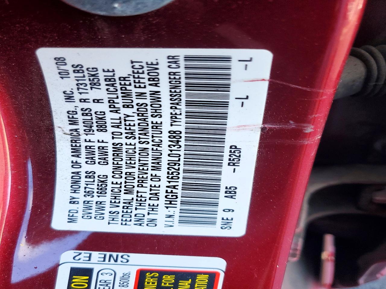 2009 HONDA CIVIC LX photo 13
