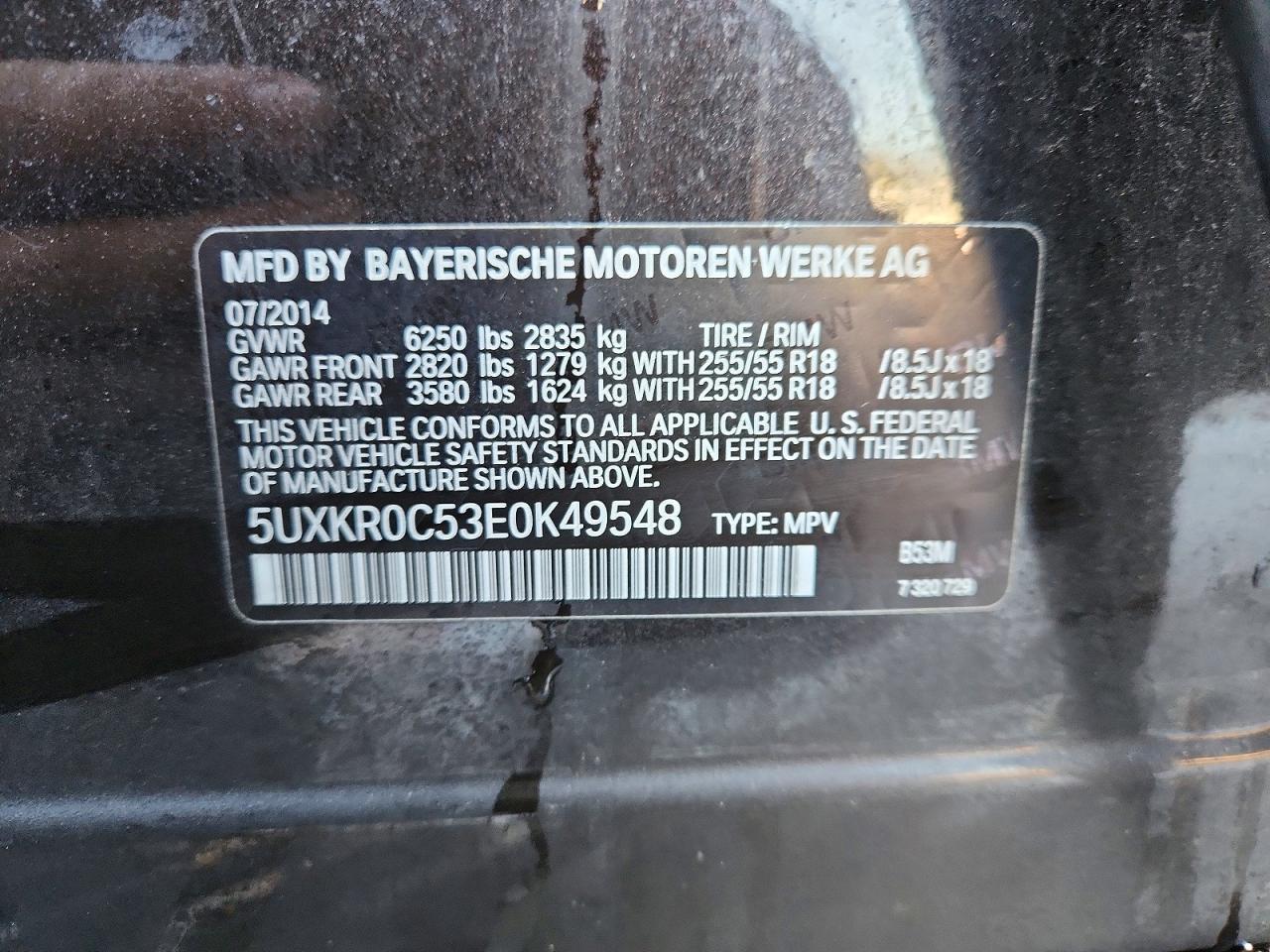 2014 BMW X5 XDRIVE35I photo 14