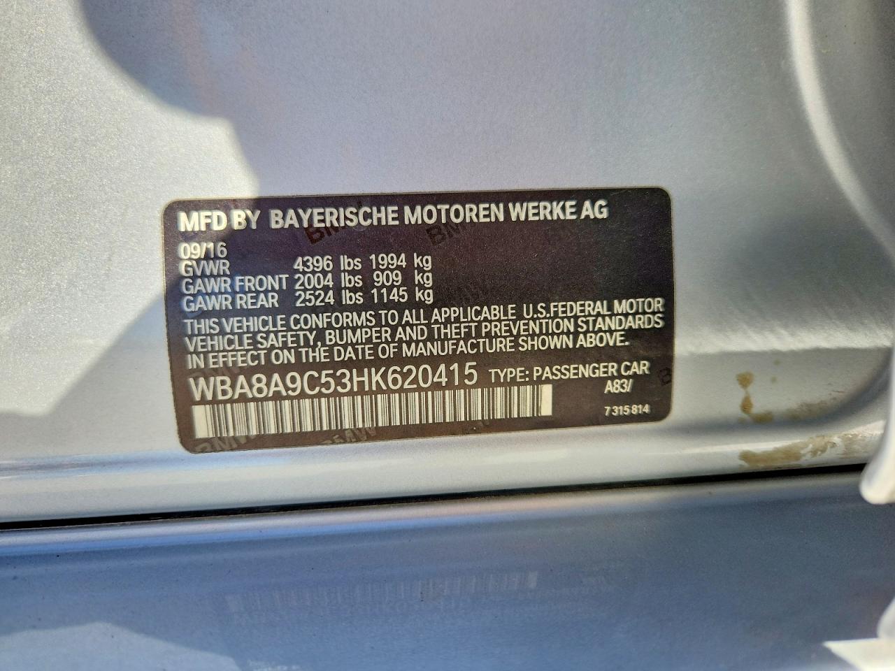 2017 BMW 320 I photo 12
