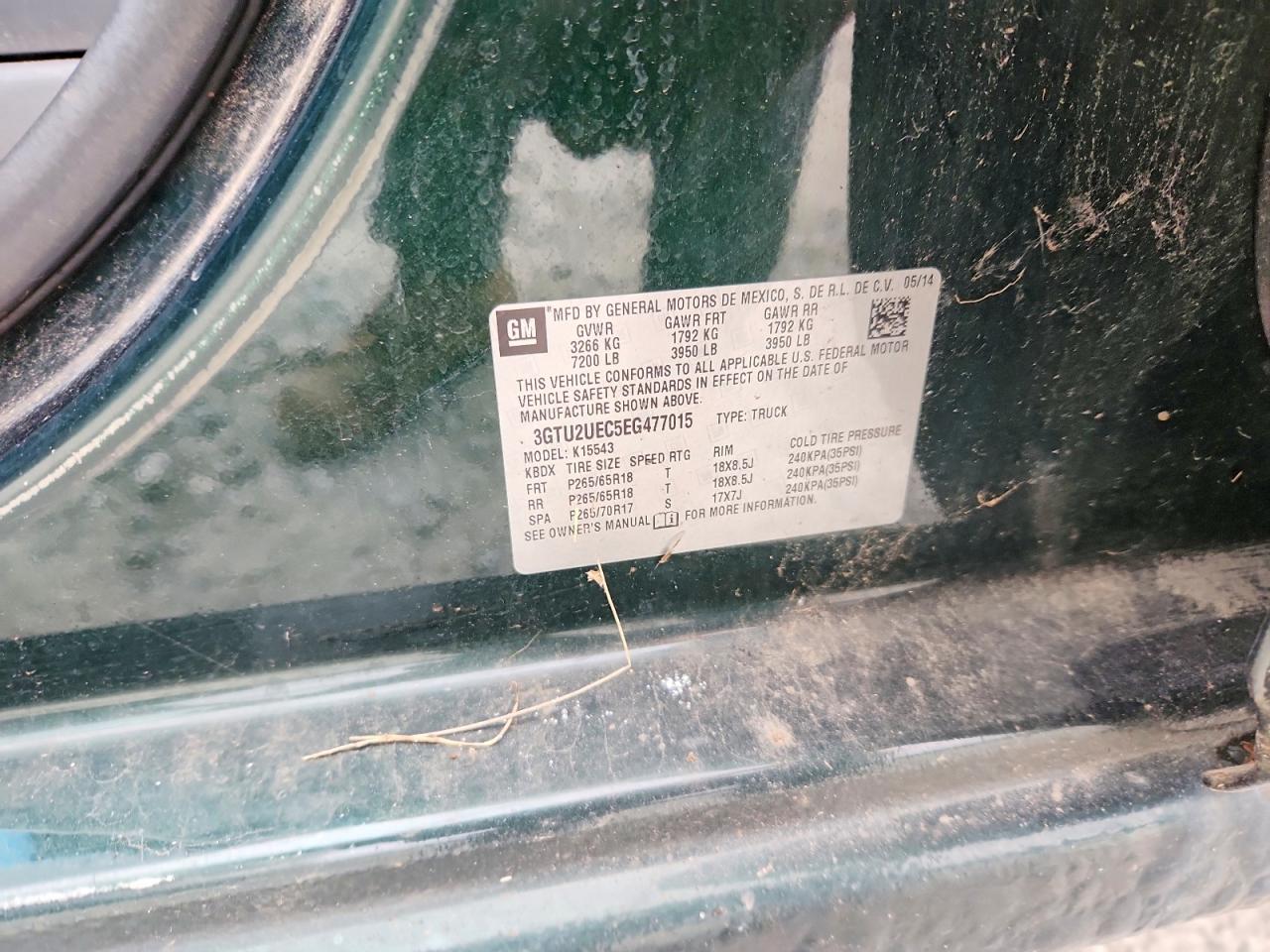 2014 GMC SIERRA K1500 SLE photo 12