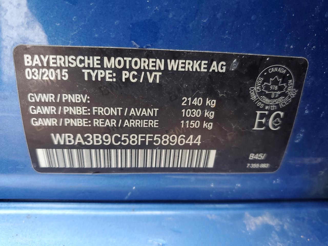 2015 BMW 335 XI photo 13