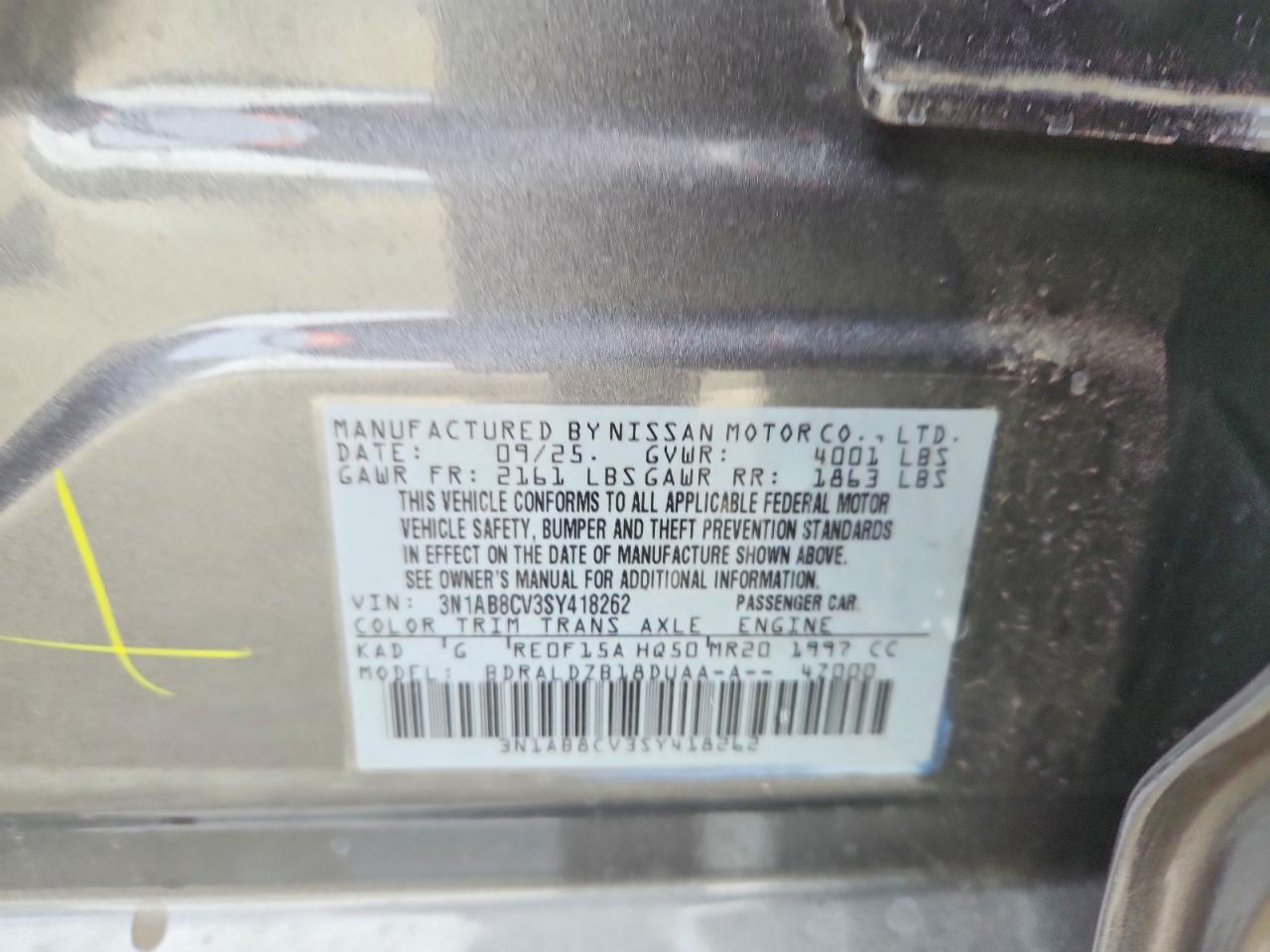2025 NISSAN SENTRA SV photo 12