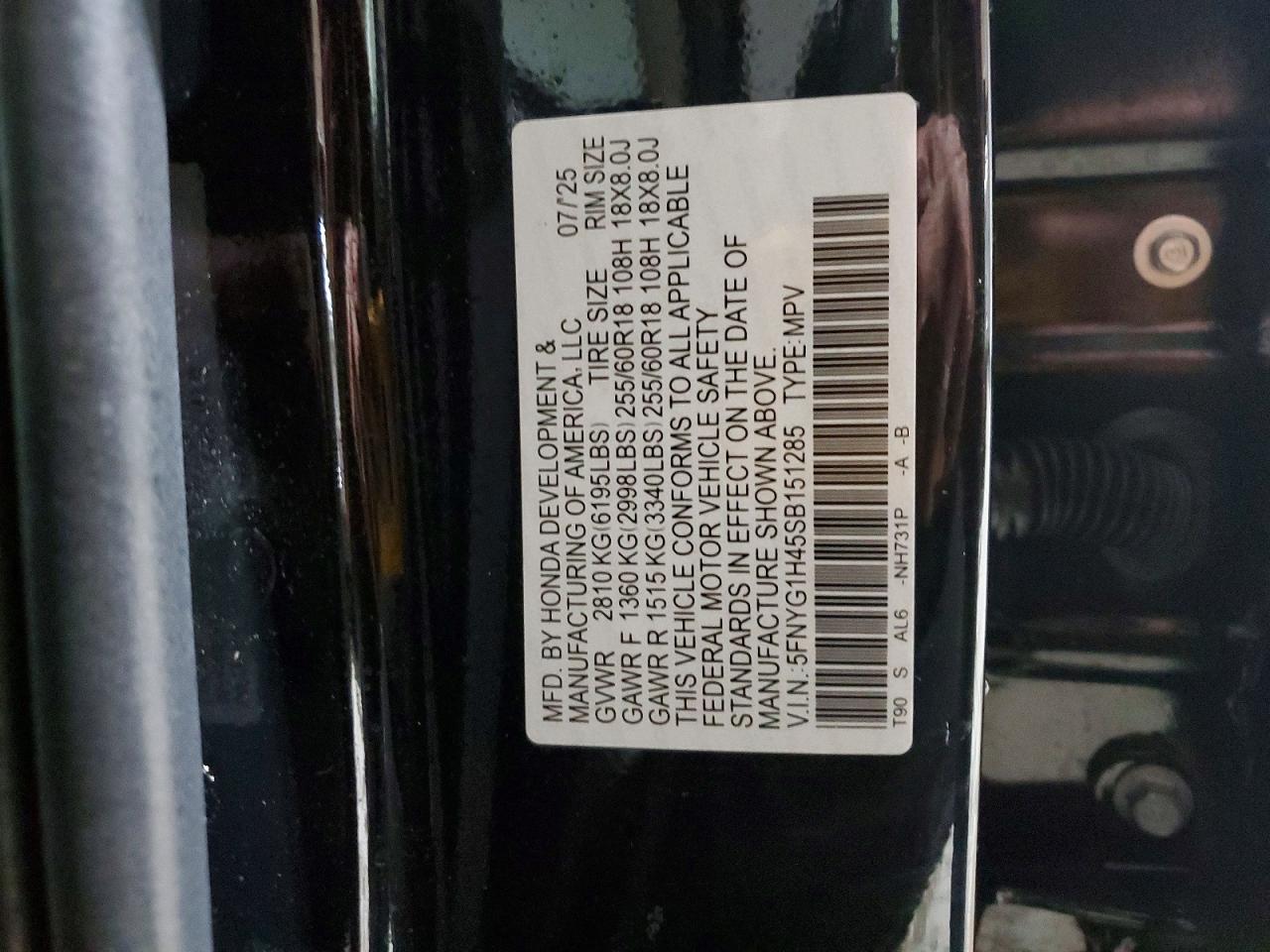 2025 HONDA PILOT EXL photo 13
