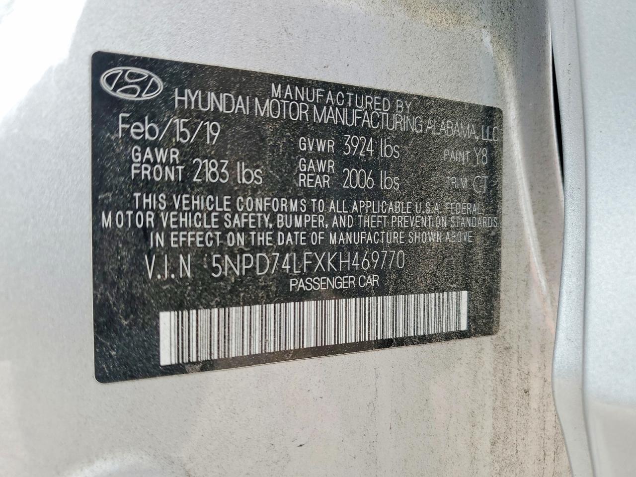 2019 HYUNDAI ELANTRA SE photo 12