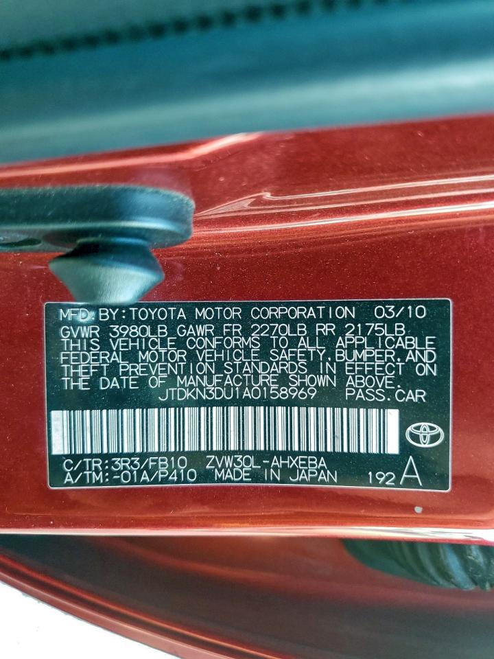 2010 TOYOTA PRIUS photo 12