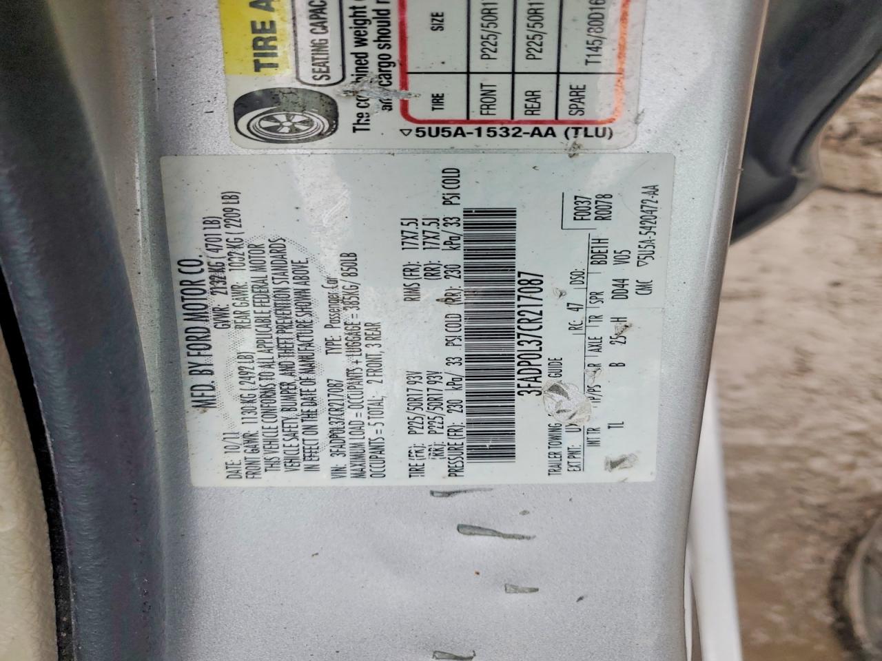 2012 FORD FUSION HYBRID photo 12