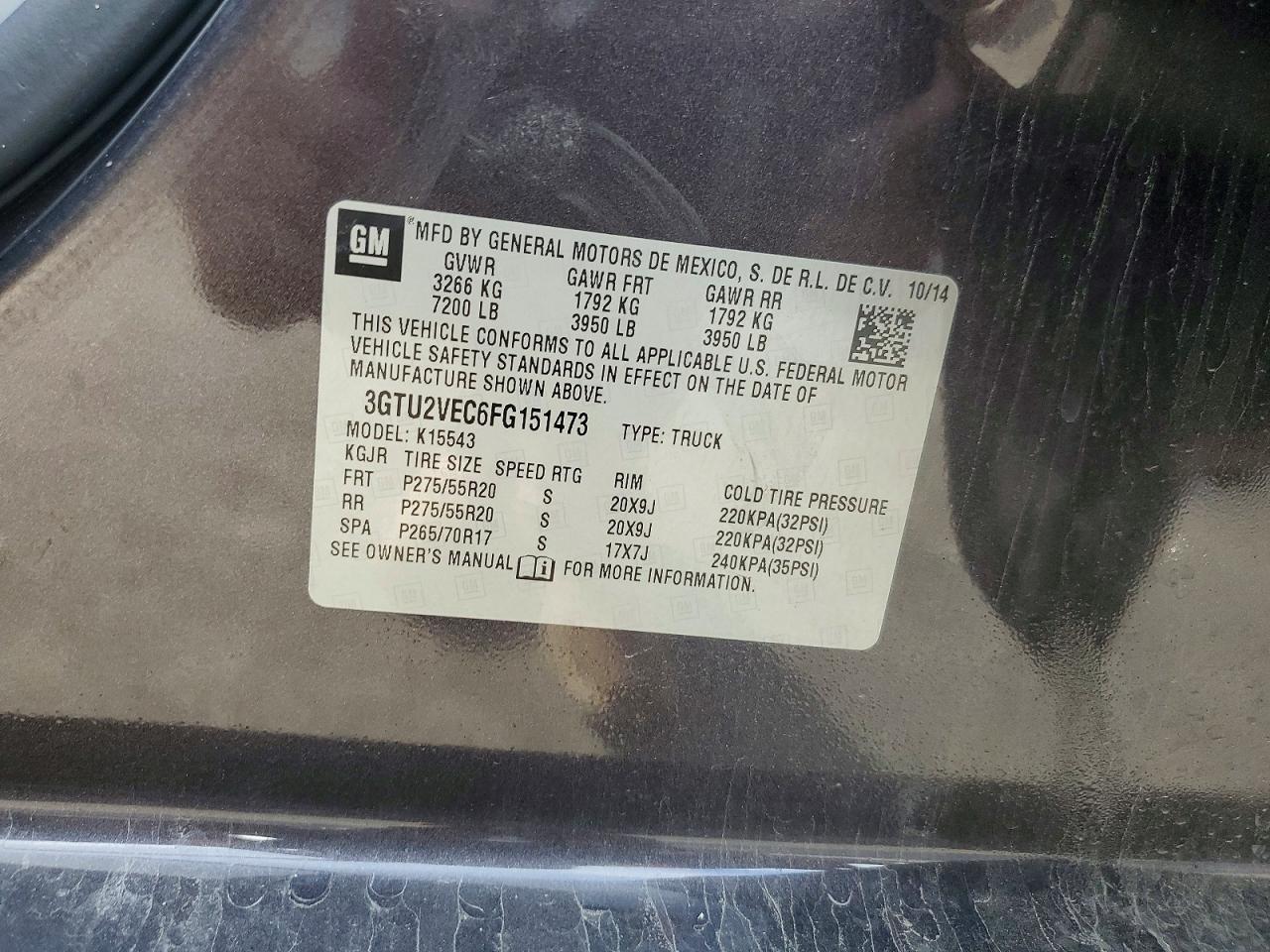 2015 GMC SIERRA K1500 SLT photo 12