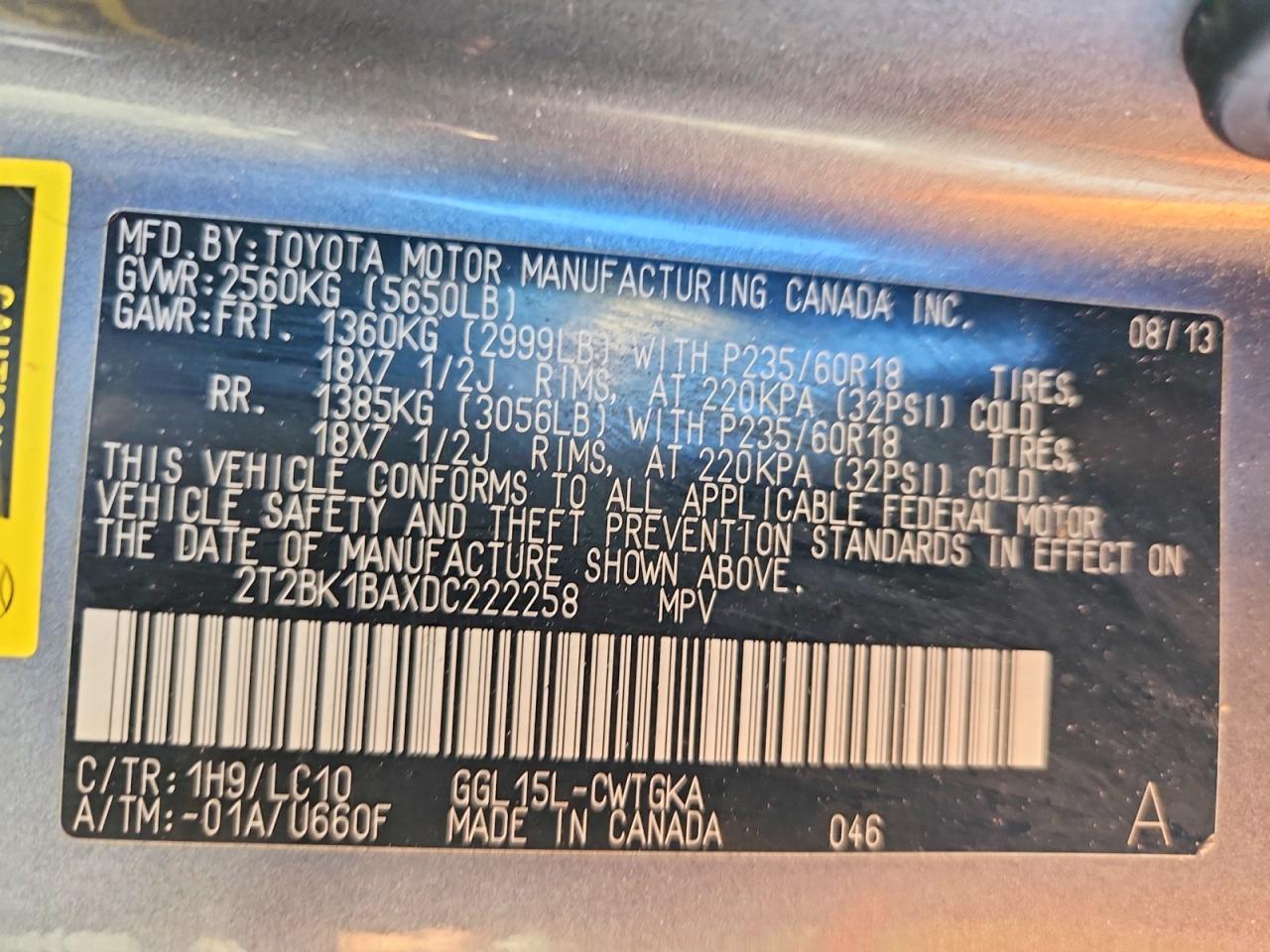 2013 LEXUS RX 350 BASE photo 25