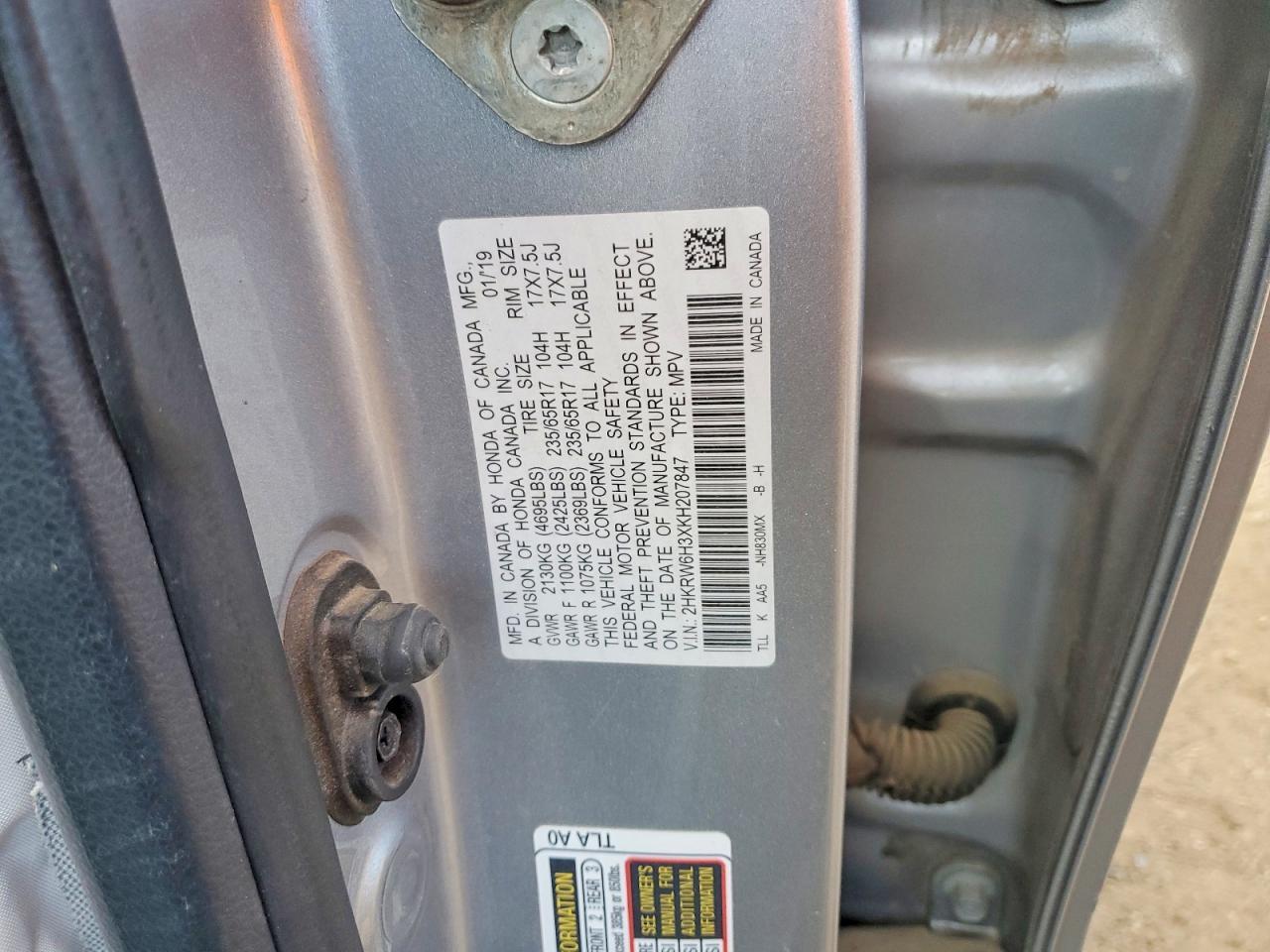 2019 HONDA CR-V photo 25