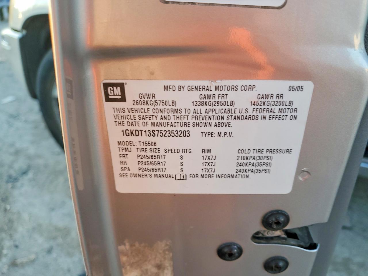 2005 GMC ENVOY photo 13