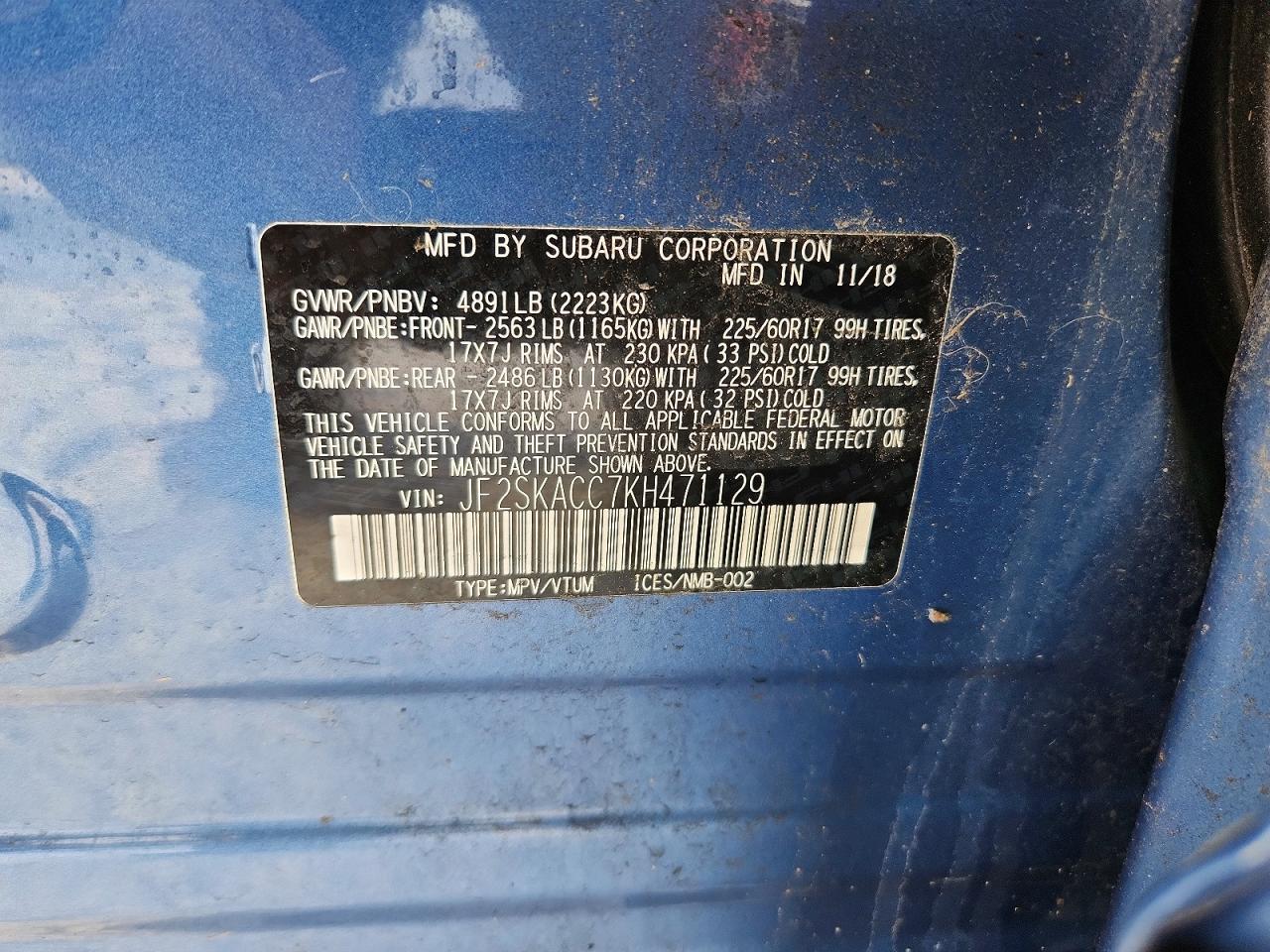 2019 SUBARU FORESTER photo 13