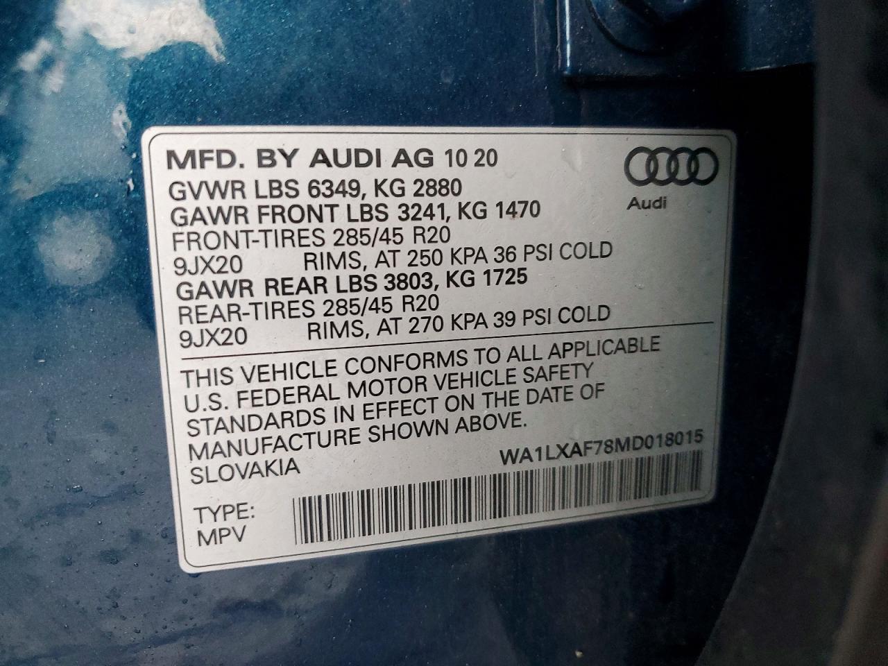 2021 AUDI Q7 PREMIUM PLUS photo 14