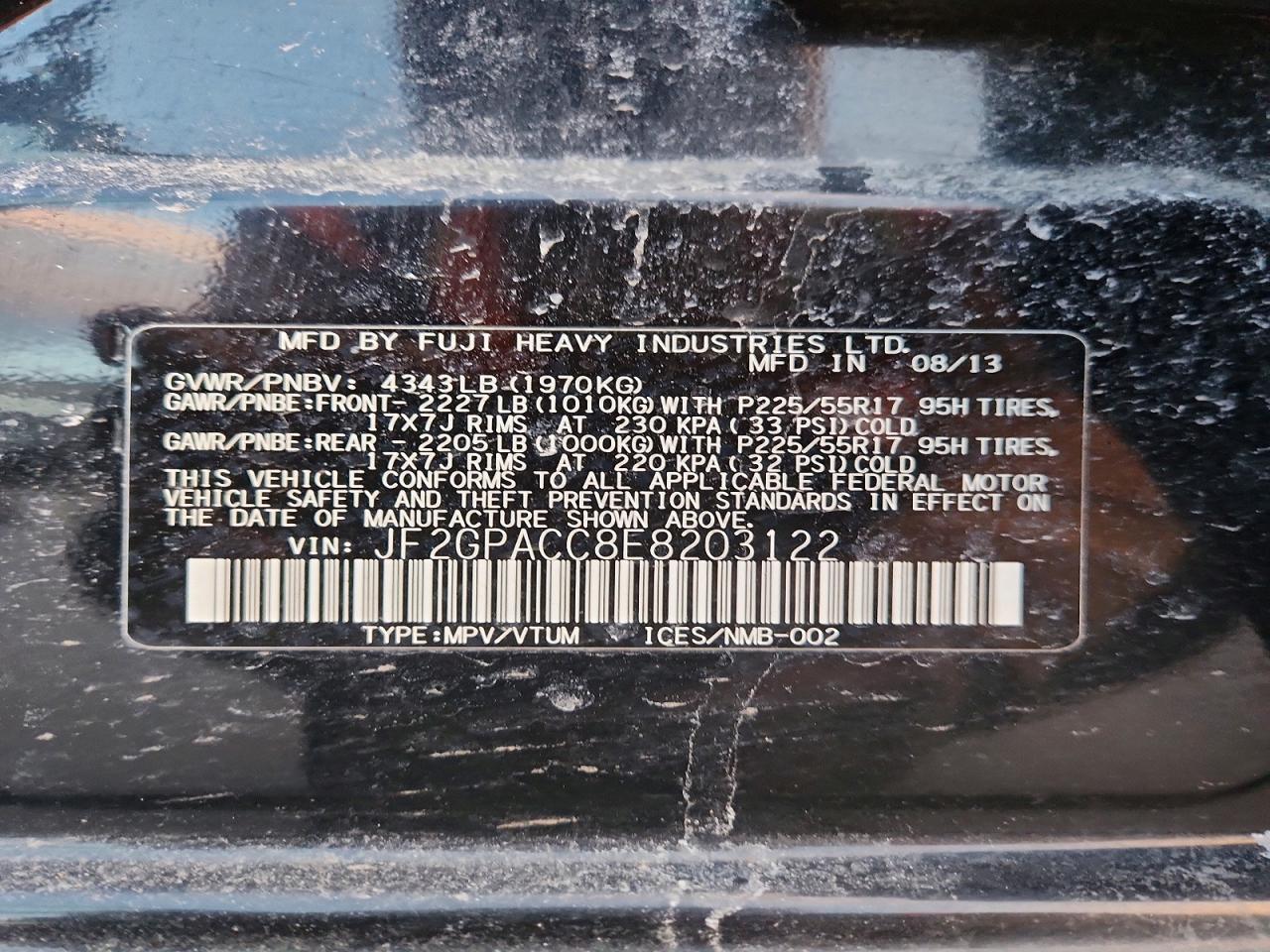 2014 SUBARU XV CROSSTREK 2.0 PREMIUM photo 12