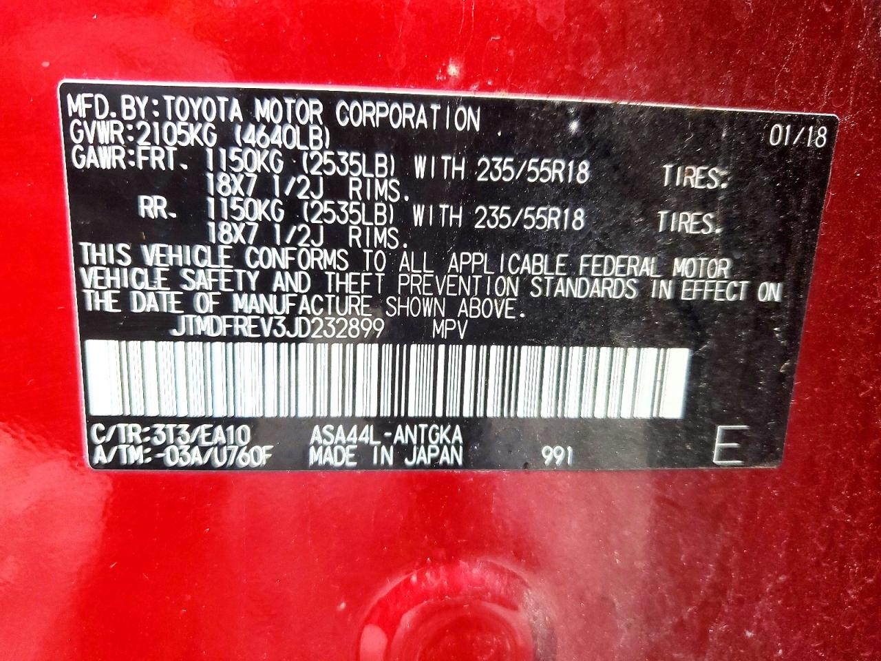 2018 TOYOTA RAV4 LIMITED photo 13