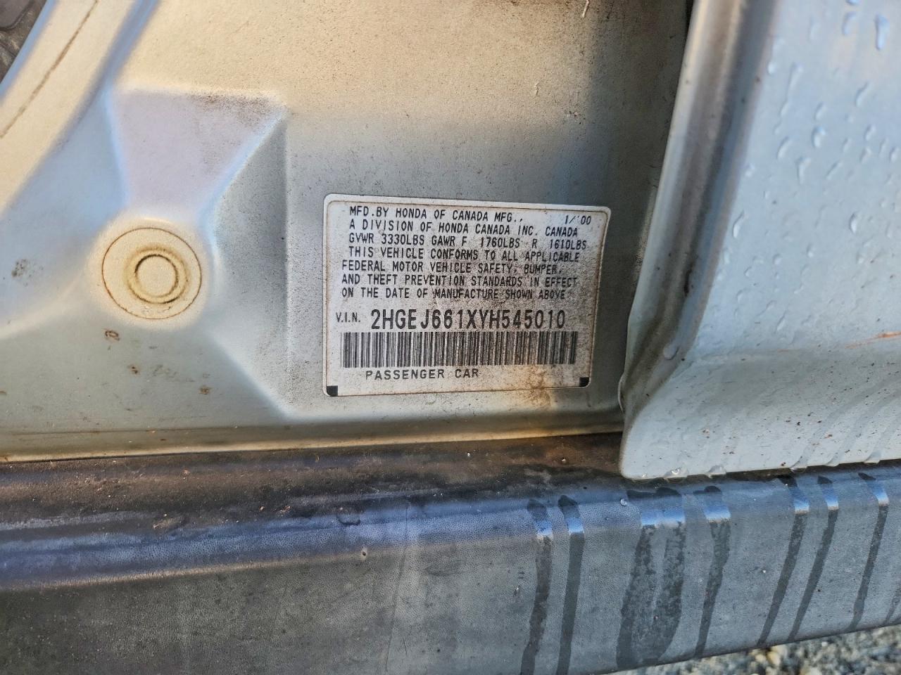 2000 HONDA CIVIC BASE photo 12