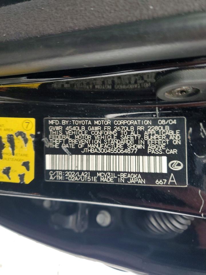 2005 LEXUS ES 330 photo 12