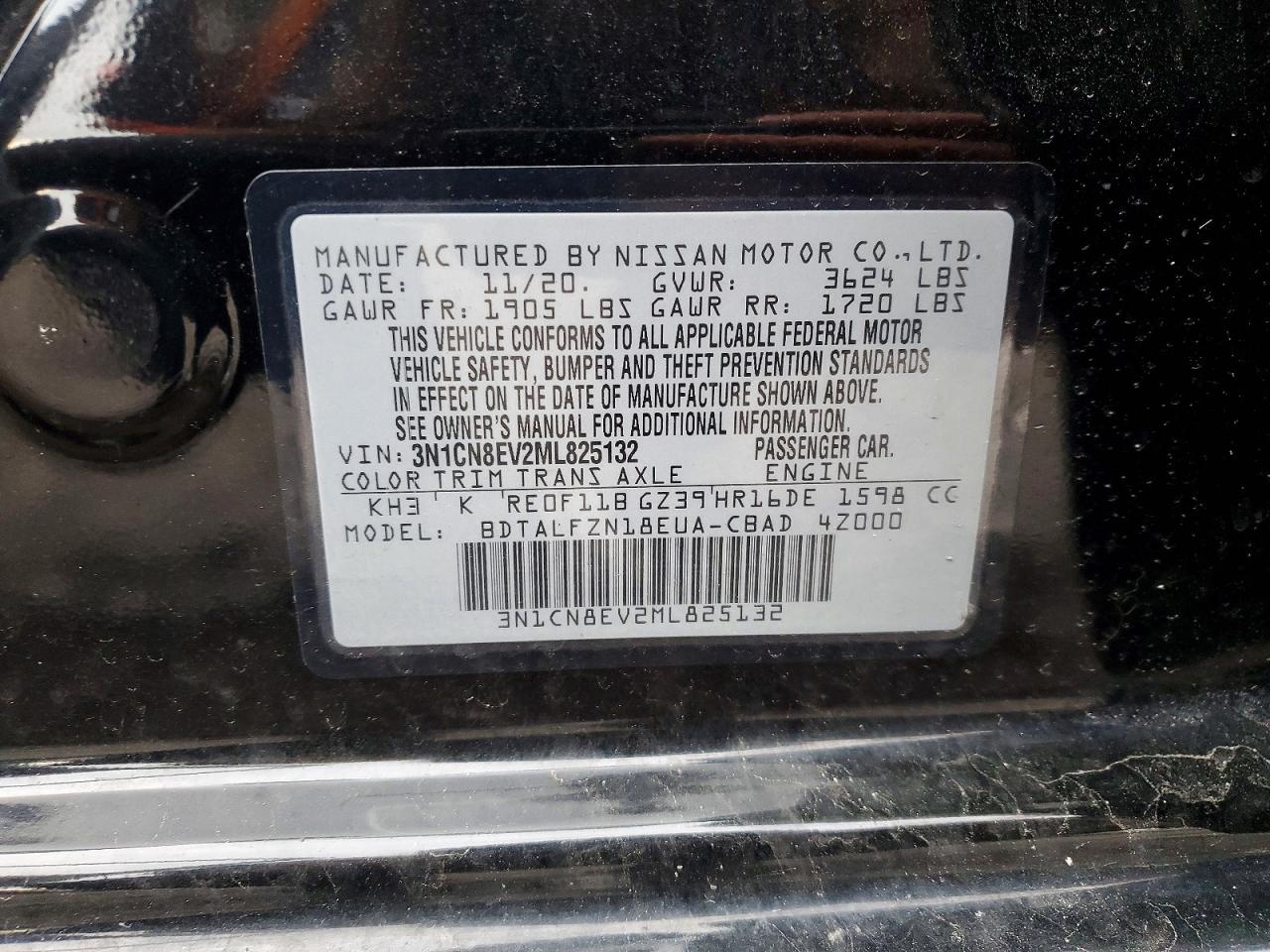 2021 NISSAN VERSA SV photo 12