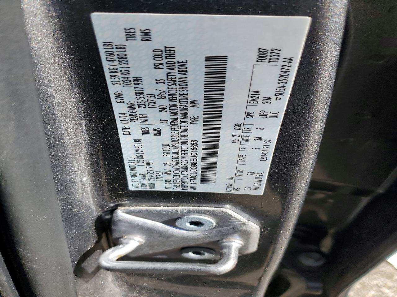 2014 FORD ESCAPE SE photo 13