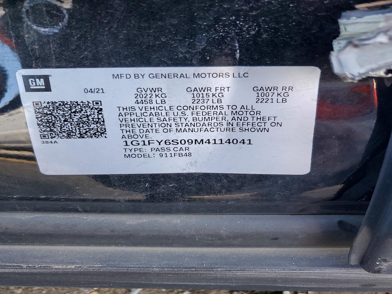 2021 CHEVROLET BOLT EV LT photo 23