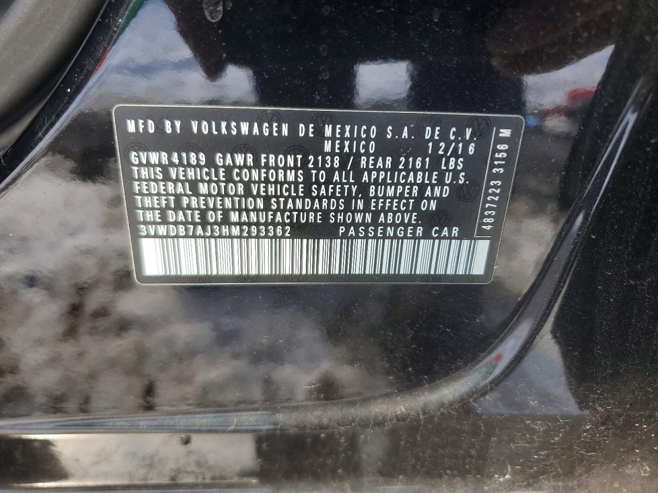 2017 VOLKSWAGEN JETTA SE photo 13