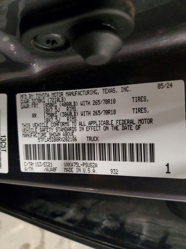 2024 TOYOTA TUNDRA CREWMAX SR photo 12