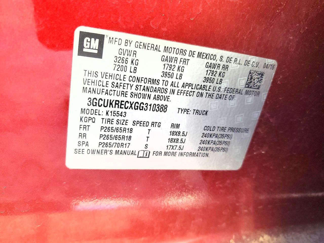 2016 CHEVROLET SILVERADO K1500 LT photo 13