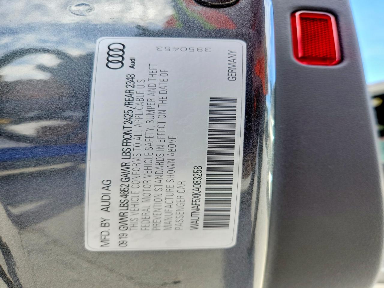 2019 AUDI A5 PREMIUM PLUS photo 13