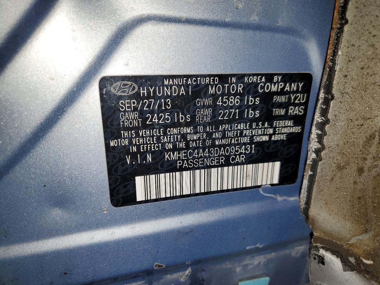 2013 HYUNDAI SONATA HYBRID photo 13