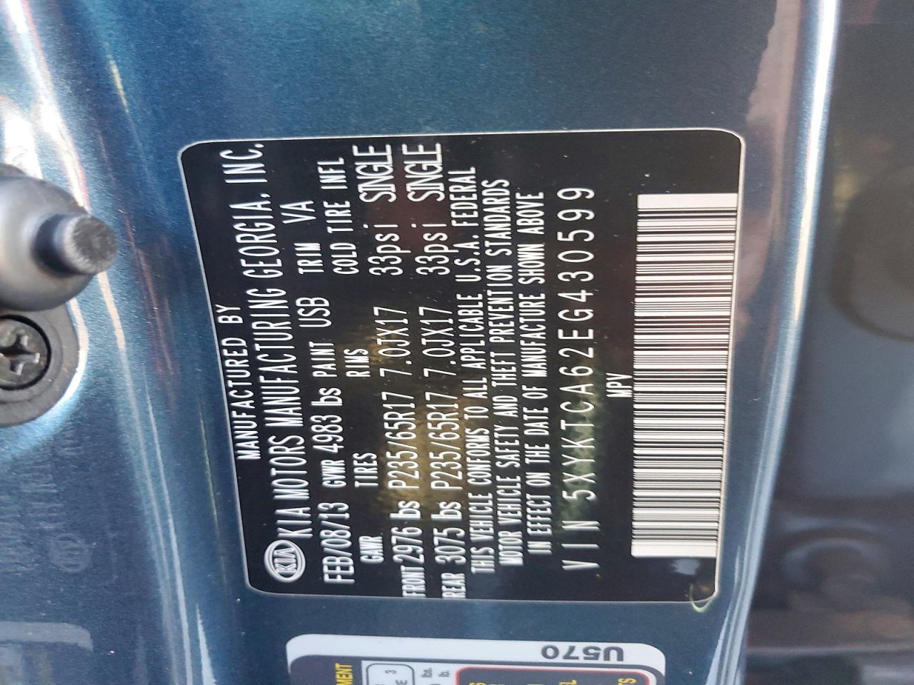 2014 KIA SORENTO LX photo 13