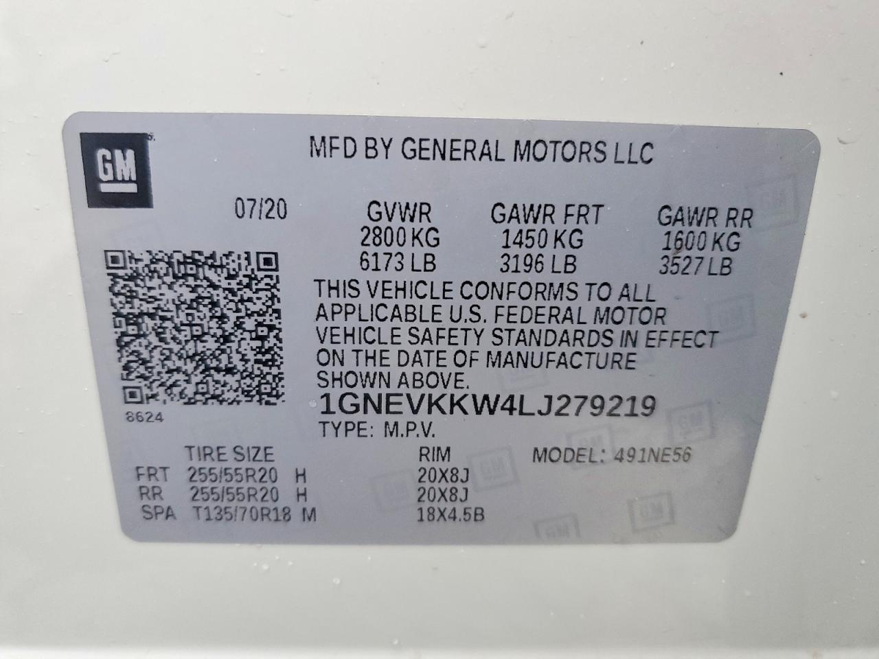 2020 CHEVROLET TRAVERSE PREMIER photo 13