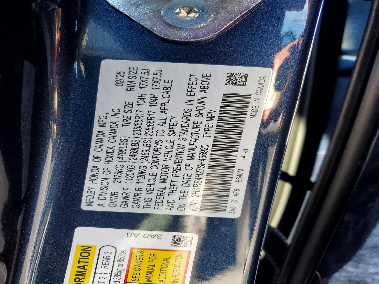 2025 HONDA CR-V LX photo 13