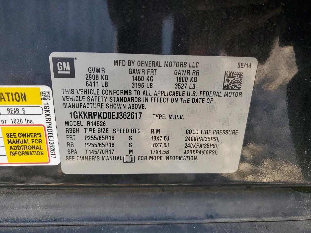 2014 GMC ACADIA SLE photo 13