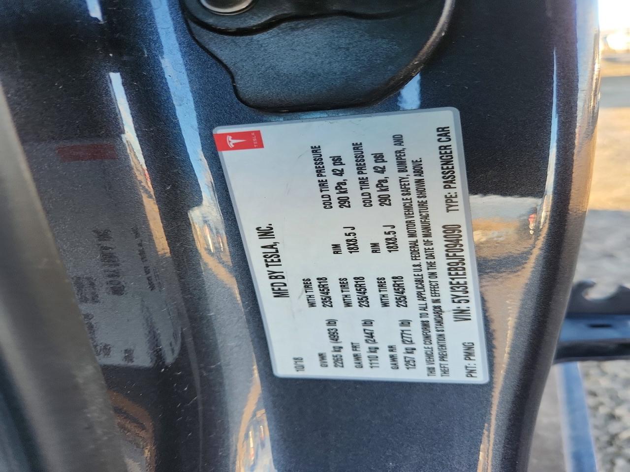 2018 TESLA MODEL 3 photo 23