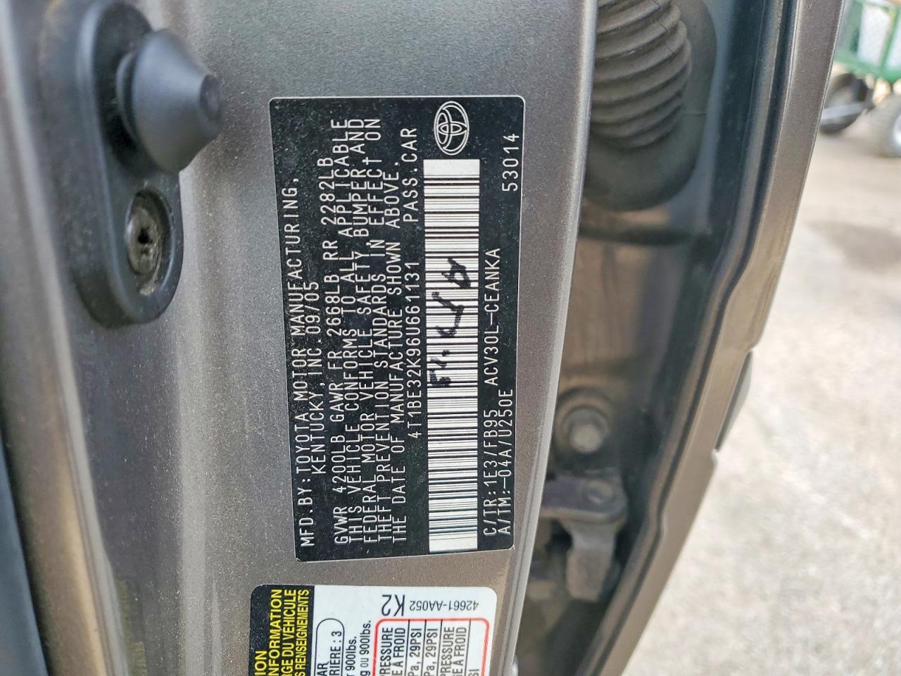 2006 TOYOTA CAMRY LE photo 12