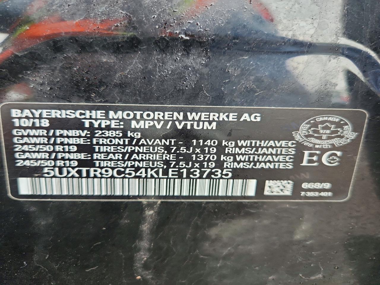 2019 BMW X3 XDRIVE30I photo 14
