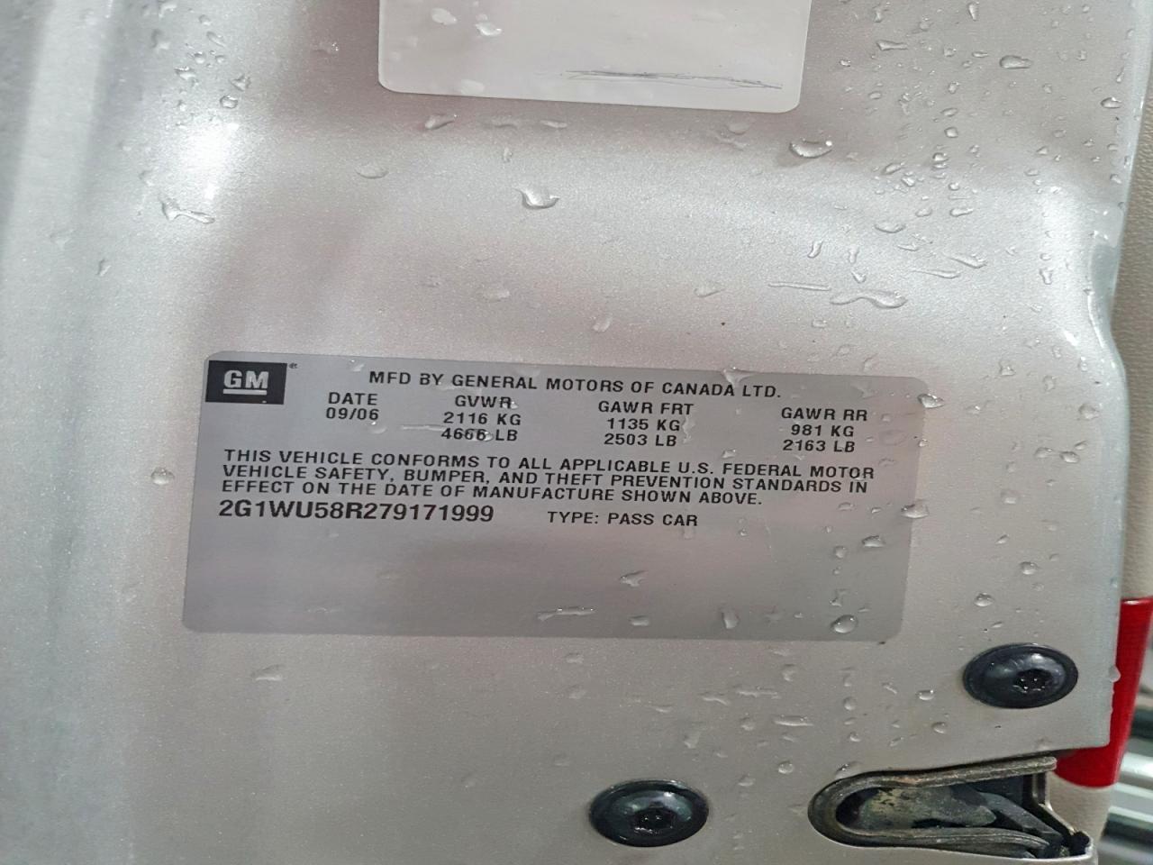 2007 CHEVROLET IMPALA LTZ photo 12