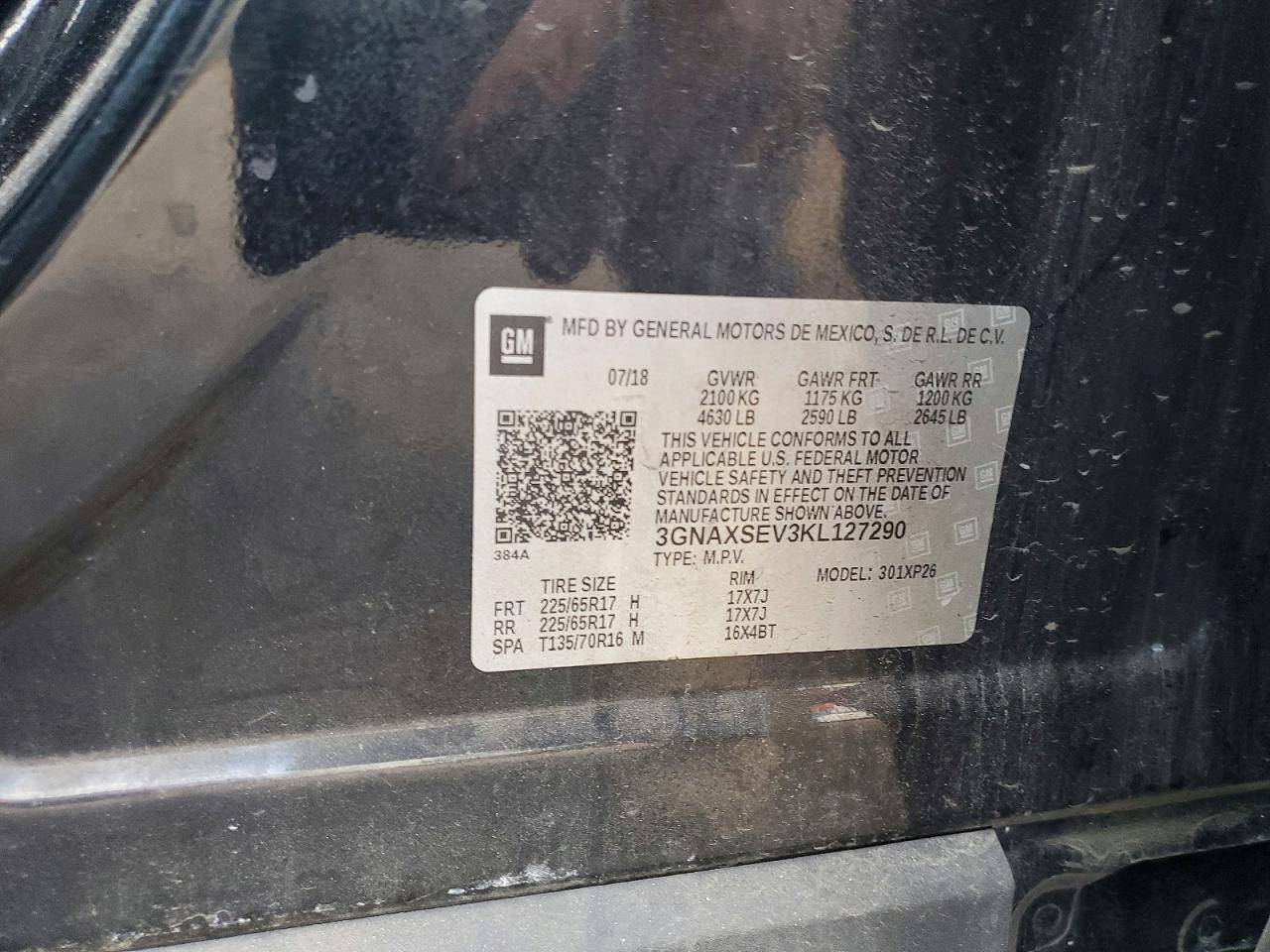2019 CHEVROLET EQUINOX LS photo 12