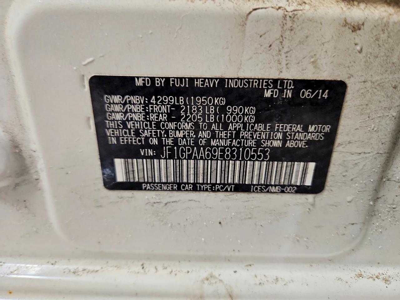 2014 SUBARU IMPREZA photo 13