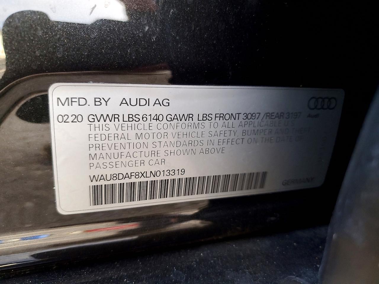 2020 AUDI A8 L photo 12