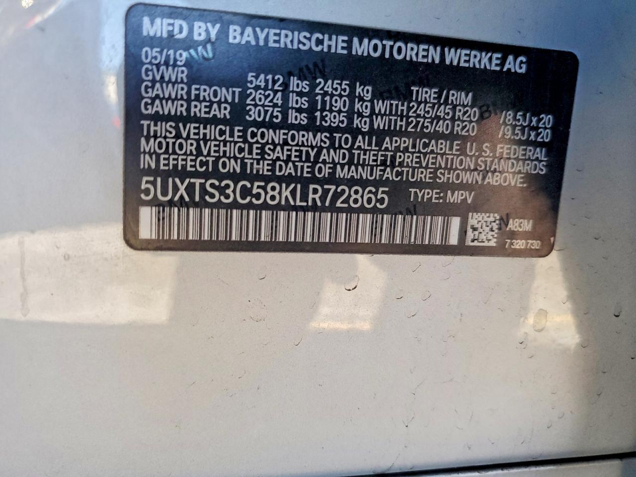 2019 BMW X3 XDRIVEM40I photo 13