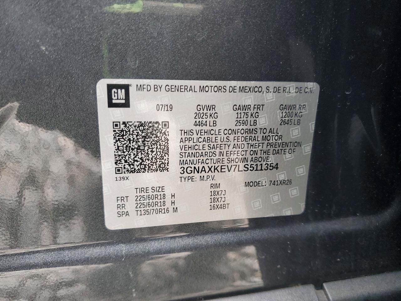 2020 CHEVROLET EQUINOX LT photo 12