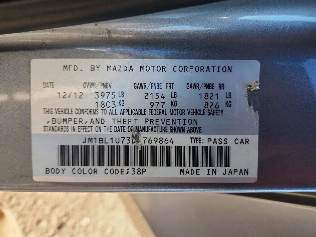 2013 MAZDA 3 I photo 12