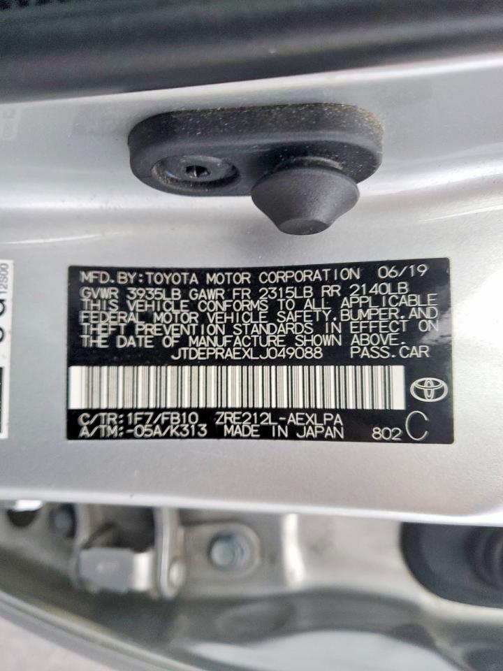 2020 TOYOTA COROLLA LE photo 12