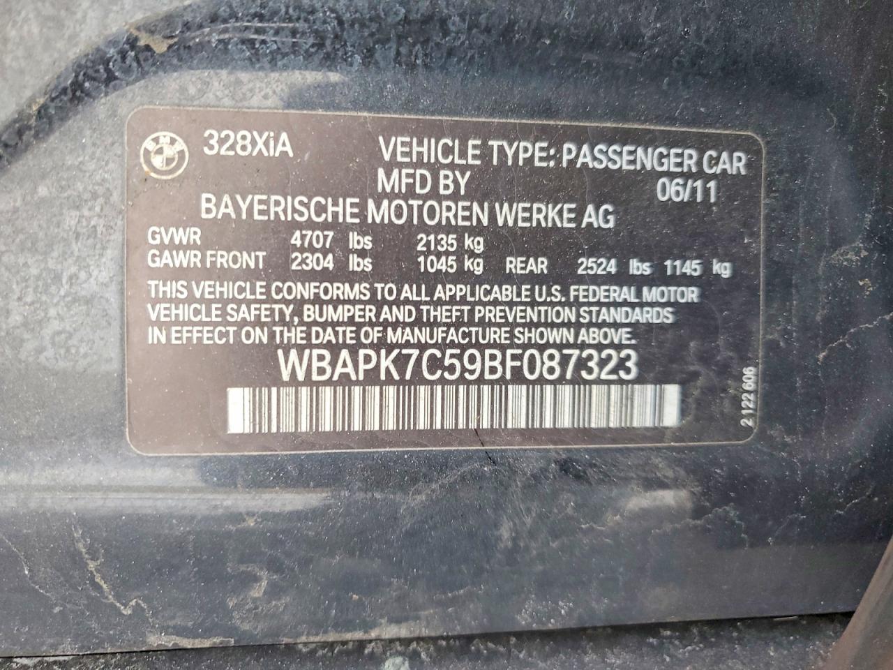 2011 BMW 328 XI photo 12