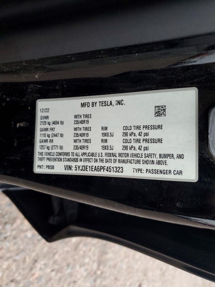 2023 TESLA MODEL 3 photo 12