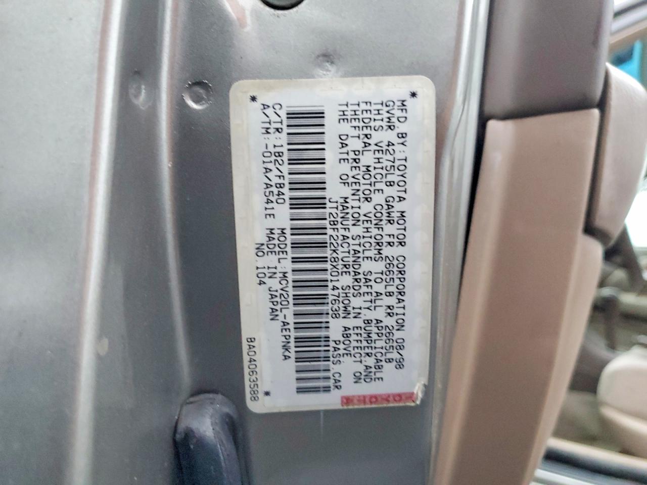 1999 TOYOTA CAMRY LE photo 12